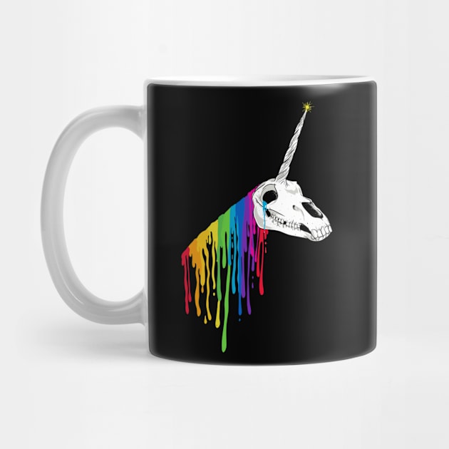 Dripping Unicorn Skull by rt-shirts